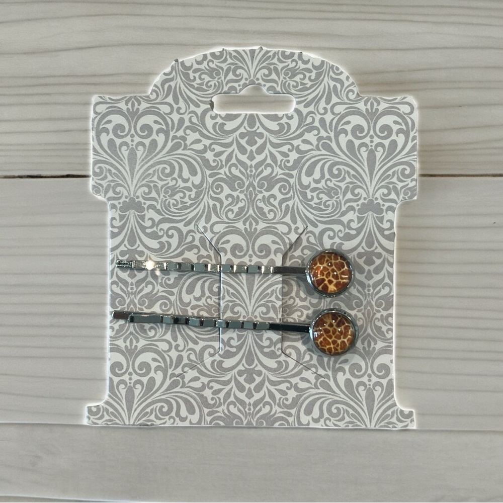 NEW Animal Print Design Bobby-pin Set